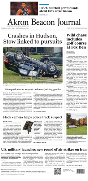 Cover of Akron Beacon Journal