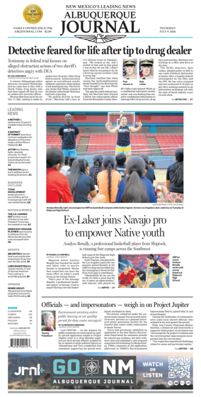 Cover of Albuquerque Journal
