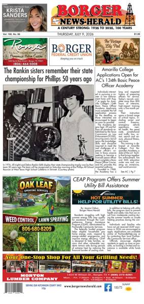 Cover of Borger News-Herald