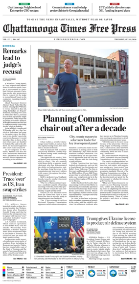 Cover of Chattanooga Times Free Press