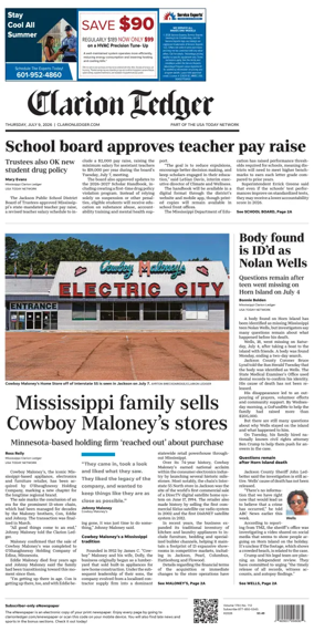 Cover of Clarion Ledger