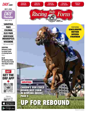 Cover of Daily Racing Form National Digital Edition