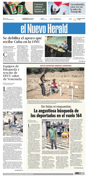 Cover of El Nuevo Herald