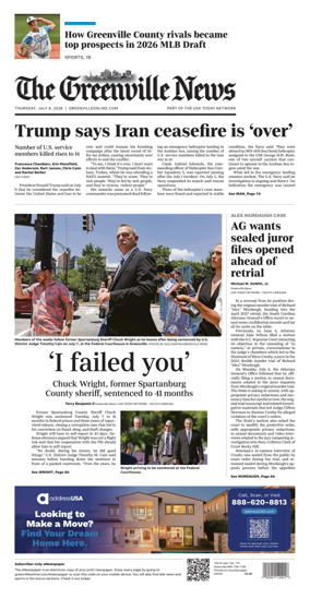 Cover of The Greenville News
