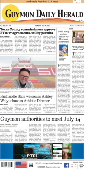 Cover of Guymon Daily Herald