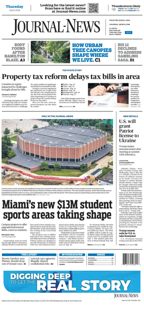 Cover of Hamilton Journal News