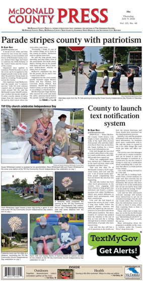 Cover of McDonald County Press