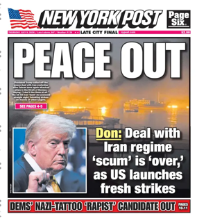 Cover of New York Post