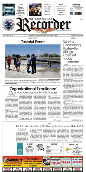 Cover of Porterville Recorder