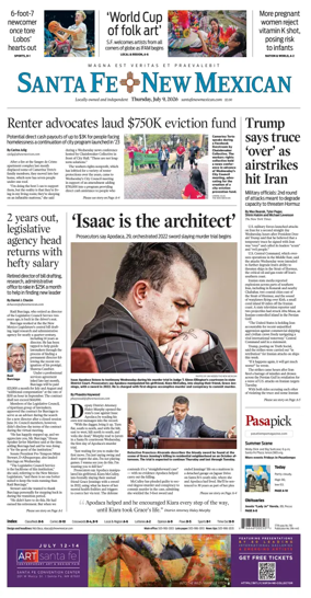 Cover of Santa Fe New Mexican