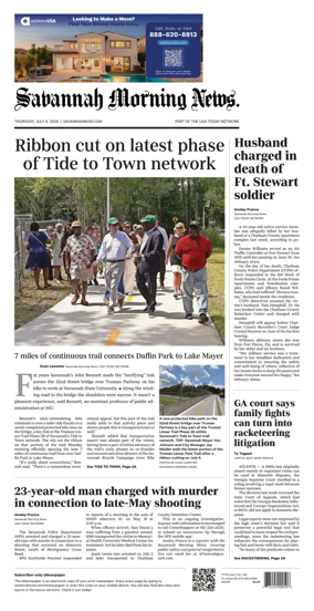 Cover of Savannah Morning News