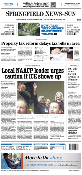 Cover of Springfield News-Sun
