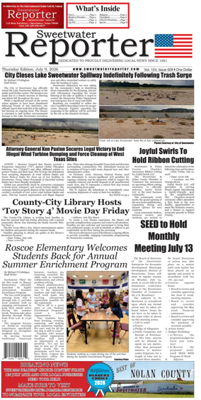 Cover of Sweetwater Reporter