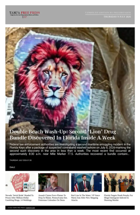 Cover of Tampa Free Press