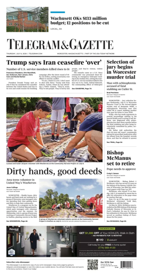 Cover of Telegram & Gazette