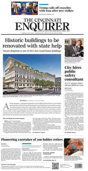 Cover of The Cincinnati Enquirer