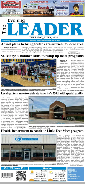 Cover of The Evening Leader