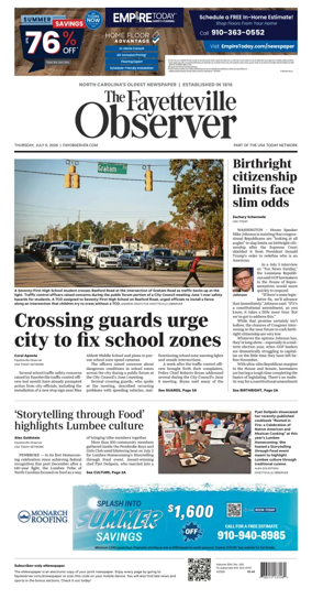 Cover of The Fayetteville Observer