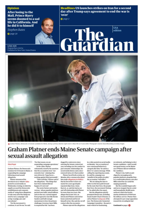 Cover of The Guardian (USA)
