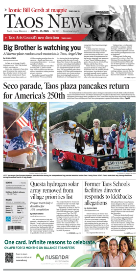 Cover of The Taos News