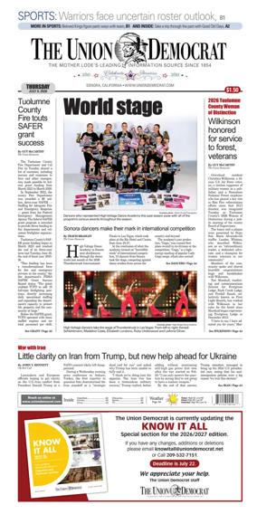 Cover of The Union Democrat