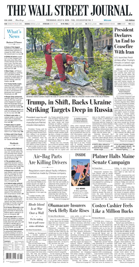 Cover of The Wall Street Journal