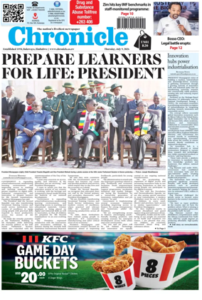 Cover of Chronicle (Zimbabwe)