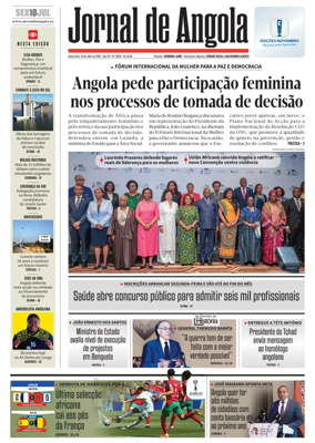 Cover of Jornal de Angola