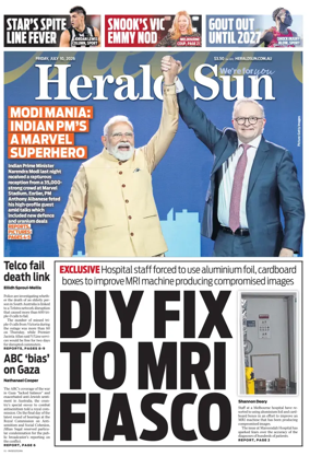 Cover of Herald Sun