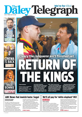 Cover of The Daily Telegraph (Sydney)