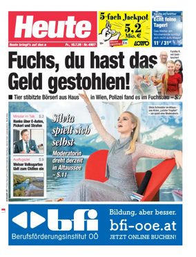 Cover of Heute - Oberosterreich Ausgabe