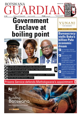 Cover of Botswana Guardian
