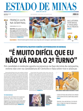 Cover of Estado de Minas (Brazil)