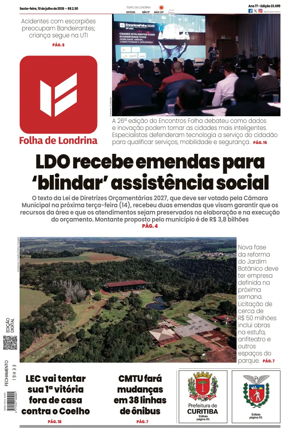 Cover of Folha de Londrina