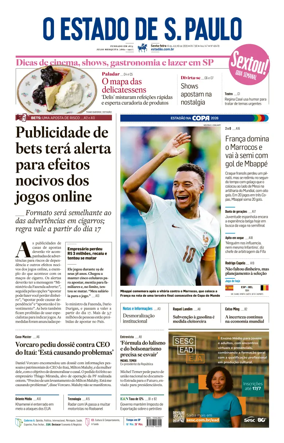 Cover of O Estado de S. Paulo