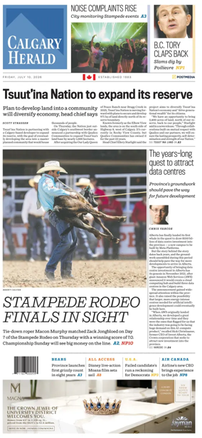 Cover of Calgary Herald