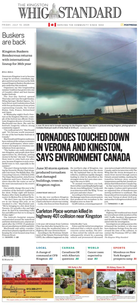 Cover of Kingston Whig-Standard