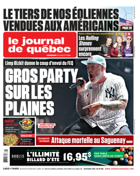 Cover of Le Journal de Quebec