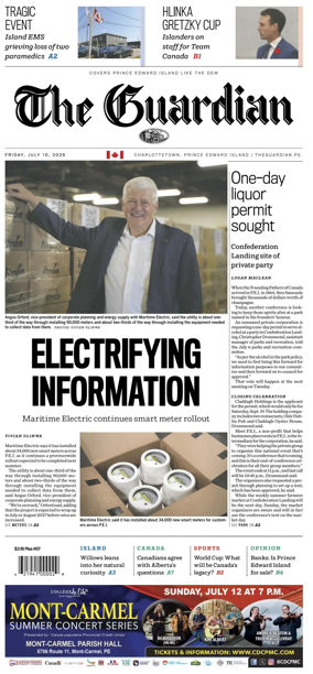 Cover of The Guardian (Charlottetown)