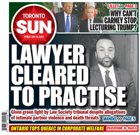 Cover of Toronto Sun