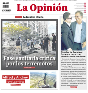 Cover of La Opinion