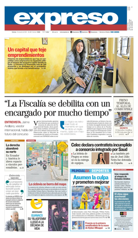 Cover of Diario Expreso