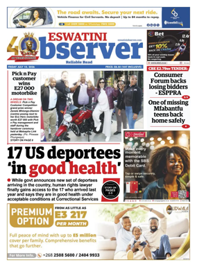 Cover of Eswatini Observer