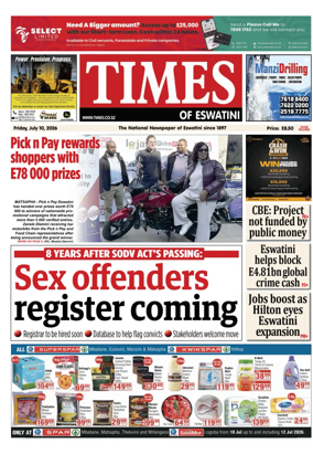 Cover of Times of Eswatini
