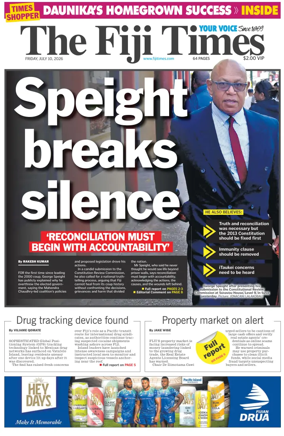 Cover of The Fiji Times