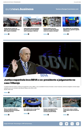 Cover of Euronews Business (Portuguese)