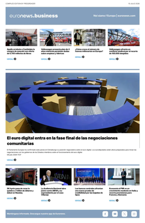 Cover of Euronews Business (Spanish) Compiled Edition