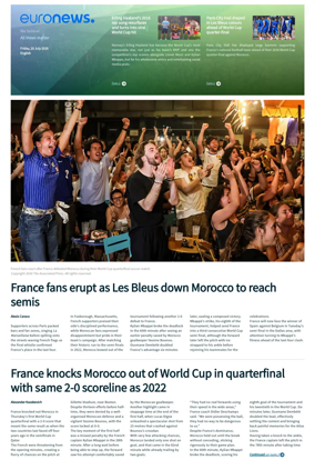 Cover of Euronews World Cup