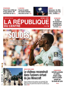 Cover of La Republique du Centre (Orleans - Loiret))