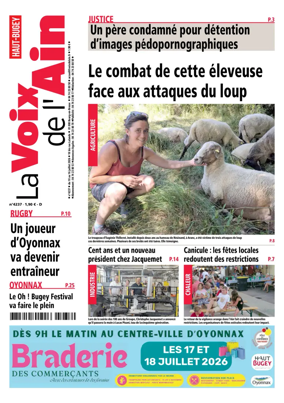 Cover of La Voix de l’Ain Oyonnax